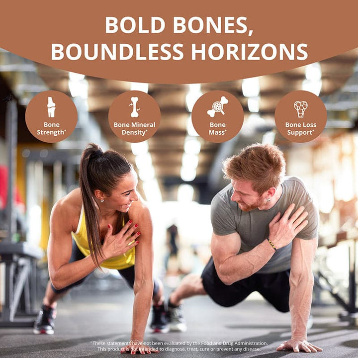 Bone Xtra - Plant-based Formula to Support Healthy Bones For Adults, 120 Vegan Capsules
