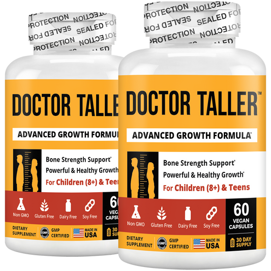 Doctor Taller, For Children (8+) & Teens, 60 Vegan Capsules - Pack of 2