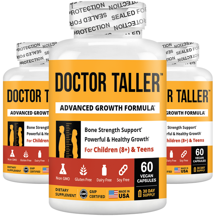 Doctor Taller, For Children (8+) & Teens, 60 Vegan Capsules - NuBest Nutrition®