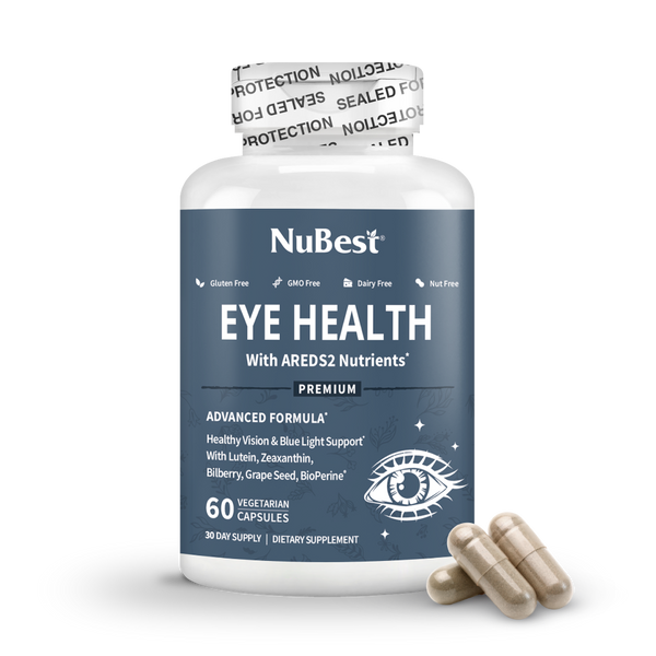 NuBest Eye Health – Advanced Vision & Blue Light Protection, 60 Vegan Capsules