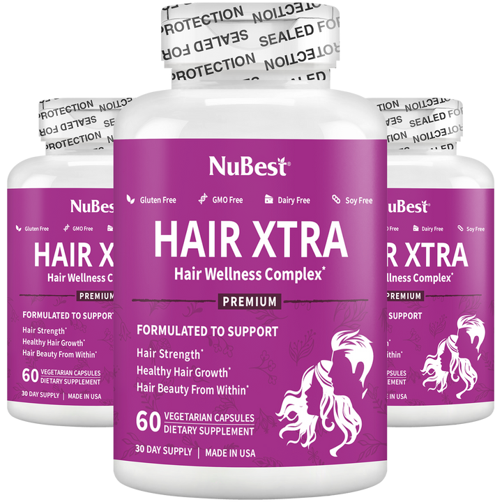 Hair Xtra, Premium Hair Growth Support for Men & Women, 60 Vegan Capsules