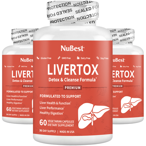 LiverTox, Advanced Formula for Liver Detox, Cleanse & Digestion, 60 Vegan Capsules