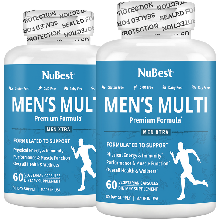 Men's Multi, Men Xtra, Energy, Immunity & Health Boost, 60 Vegan Capsules - NuBest Nutrition®