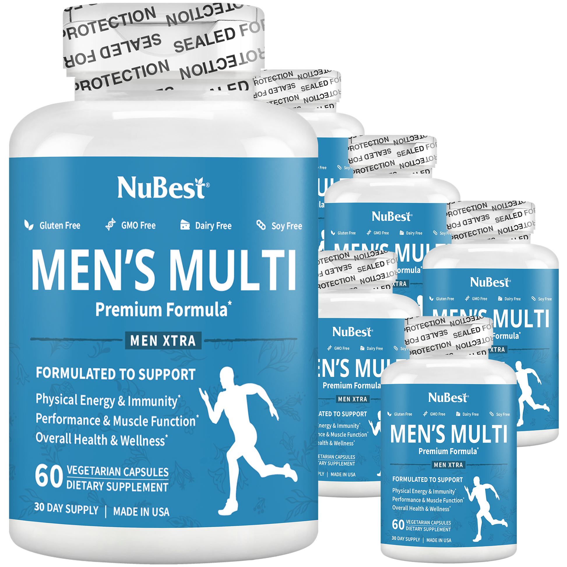 Men's Multi, Men Xtra, Energy, Immunity & Health Boost, 60 Vegan Capsules