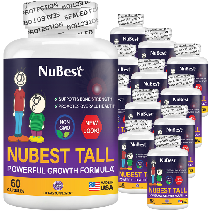 NuBest Tall, Powerful Growth for Kids & Teens (5+), Non-Milk Drinkers, 60 Capsules - NuBest Nutrition®