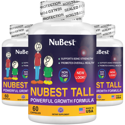 NuBest Tall, For Children (5+) & Teens Who Don't Drink Milk Daily, 60 Capsules