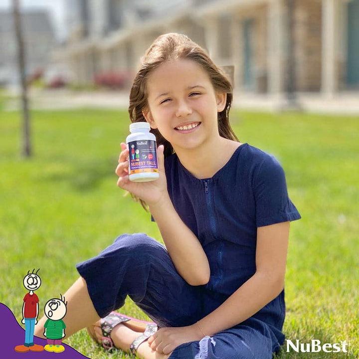 NuBest Tall, For Children (5+) & Teens Who Don't Drink Milk Daily, 60 Capsules - Pack of 2