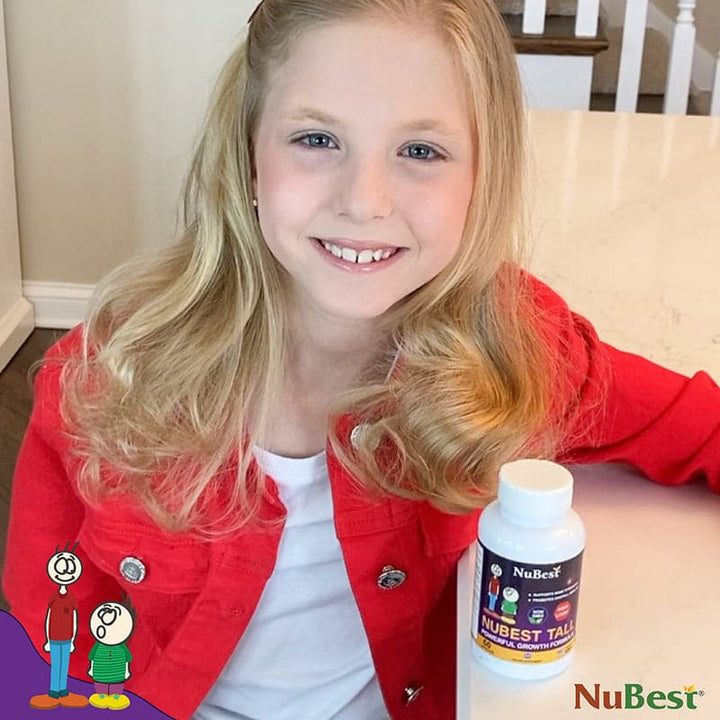NuBest Tall, For Children (5+) & Teens Who Don't Drink Milk Daily, 60 Capsules - Pack of 3