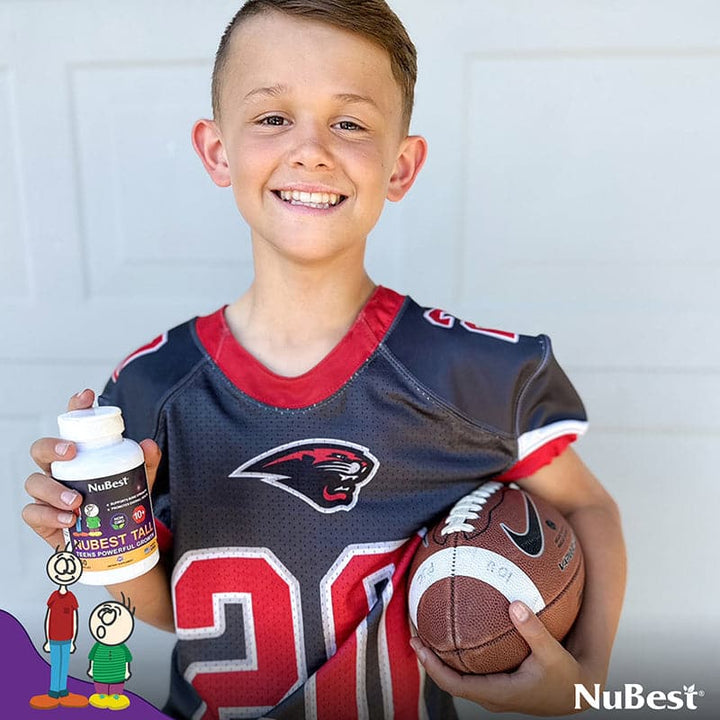 NuBest Tall 10+, Daily Growth Support for Kids (10+) and Teens, Milk Enhanced Formula, 60 Caps - 2 Pack