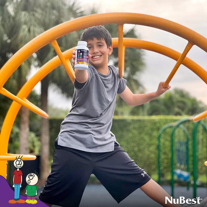 NuBest Tall 10+, Daily Growth Support for Kids (10+) and Teens, Milk Enhanced Formula, 60 Caps - 2 Pack