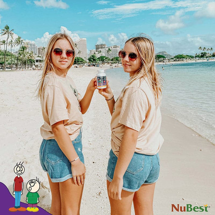 NuBest Tall 10+, Daily Growth Support for Kids (10+) and Teens, Milk Enhanced Formula, 60 Caps - 2 Pack