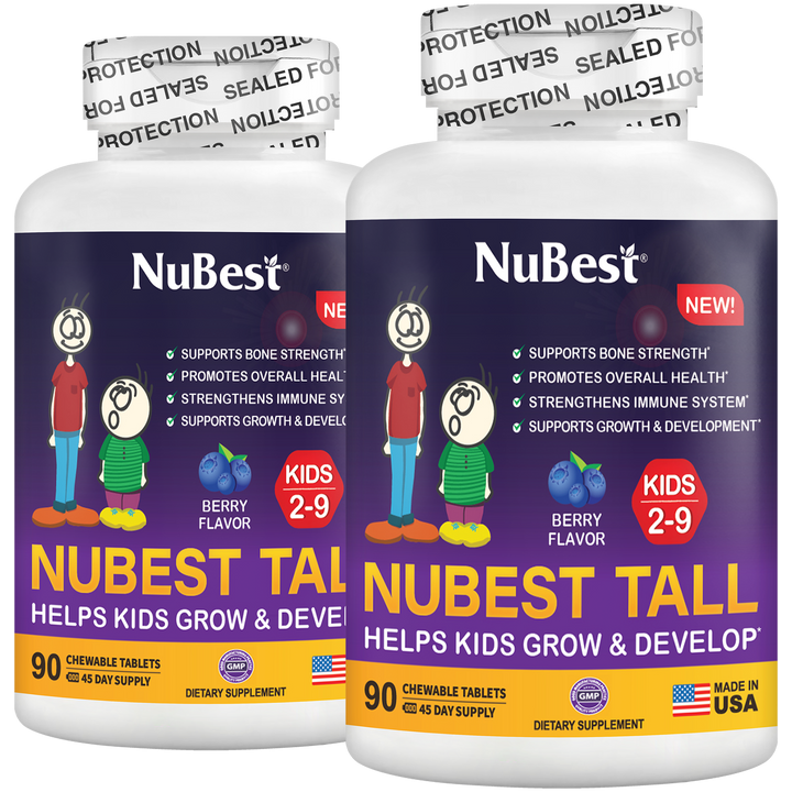 NuBest Tall Kids, Multivitamins, Berry Flavor, Ages 2-9, 90 Chewables - NuBest Nutrition®