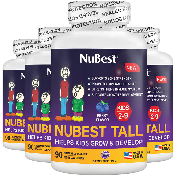 NuBest Tall Kids, Multivitamins, Berry Flavor, Ages 2-9, 90 Chewables - NuBest Nutrition®