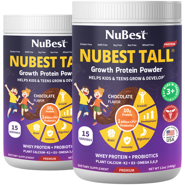 NuBest Tall Protein, Chocolate Shake, 15 servings - Pack of 2