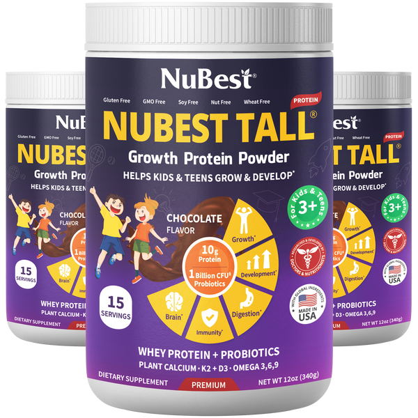 NuBest Tall Protein, Chocolate Shake, 15 servings - Pack of 3