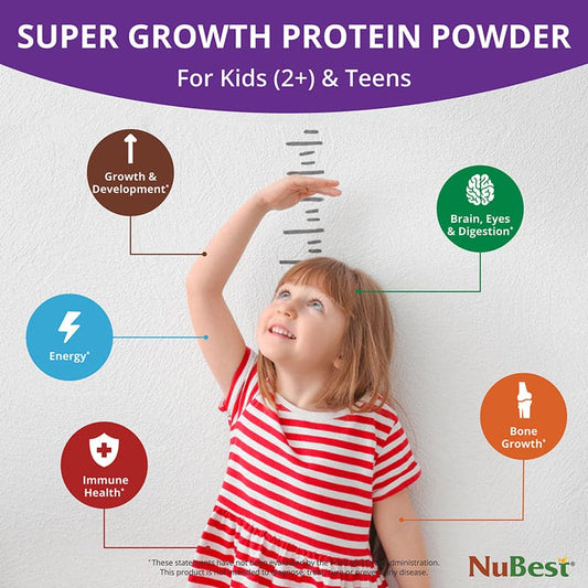 NuBest Tall Protein, Chocolate Shake for Ages 2+, 15 servings - Pack of 12
