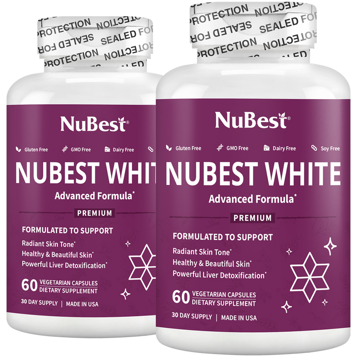 NuBest White, Skin Brightening Formula, 60 Vegan Capsules - NuBest Nutrition®