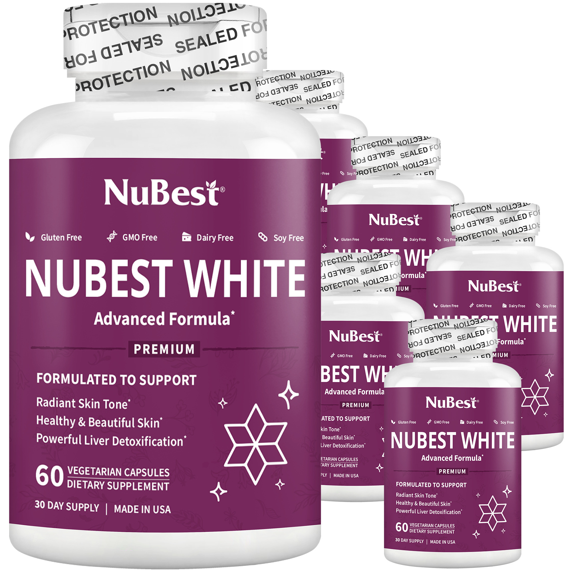 NuBest White Skin Brightening Formula, 60 Vegan Capsules