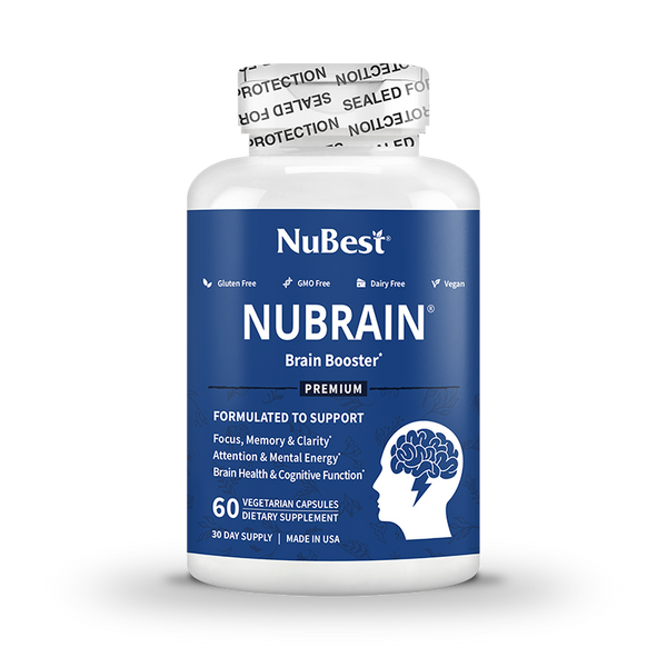NuBrain, For Brain Health, Focus & Memory, 60 Vegan Capsules