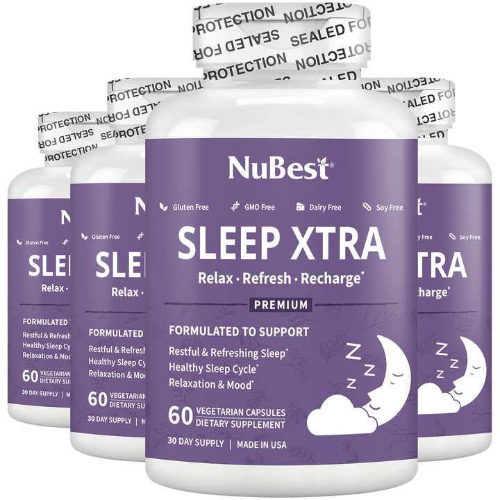 Fruugo - Sleep Xtra, Natural Non-Habit Forming Sleep Aid for Teens & Adults, 60 Vegan Capsules - NuBest Nutrition®