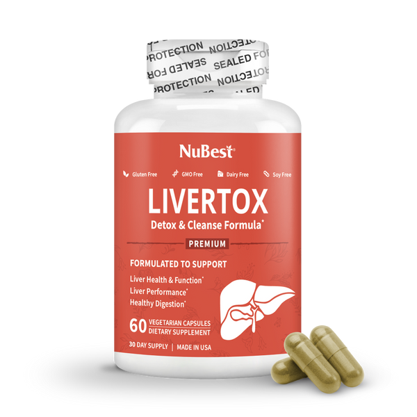 LiverTox, Advanced Formula for Liver Detox, Cleanse & Digestion, 60 Vegan Capsules