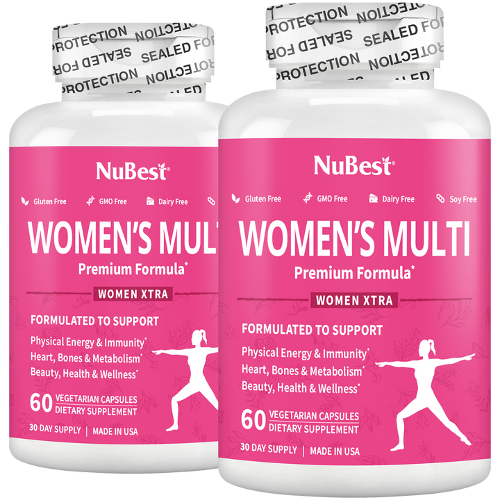Women's Multi, Women Xtra, Immunity, Energy & Beauty Formula, 60 Vegan Capsules - NuBest Nutrition®