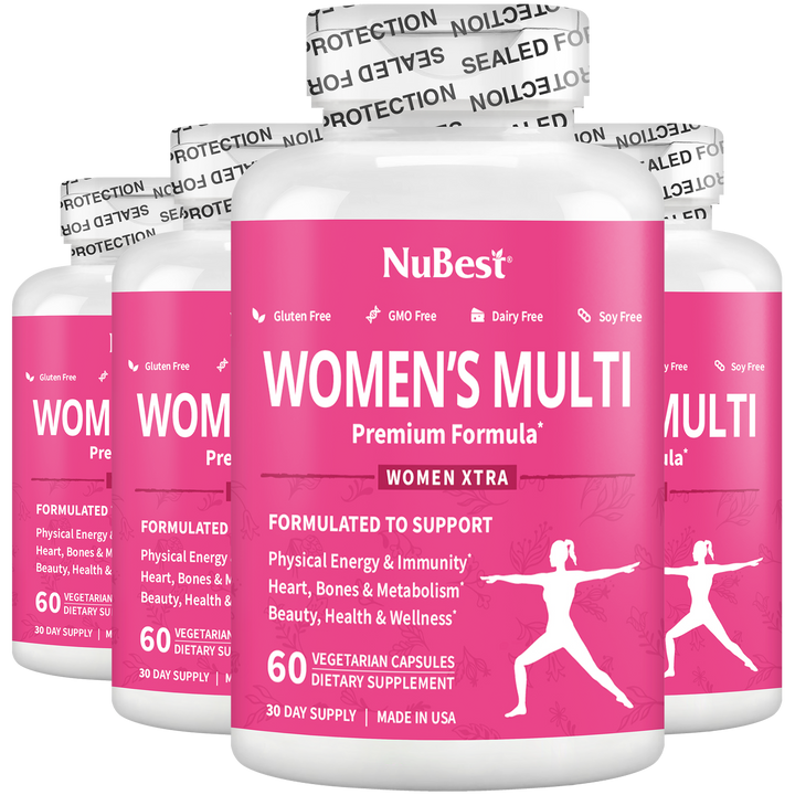 Fruugo - Women's Multi, Women Xtra, Immunity, Energy & Beauty Formula, 60 Vegan Capsules - NuBest Nutrition®