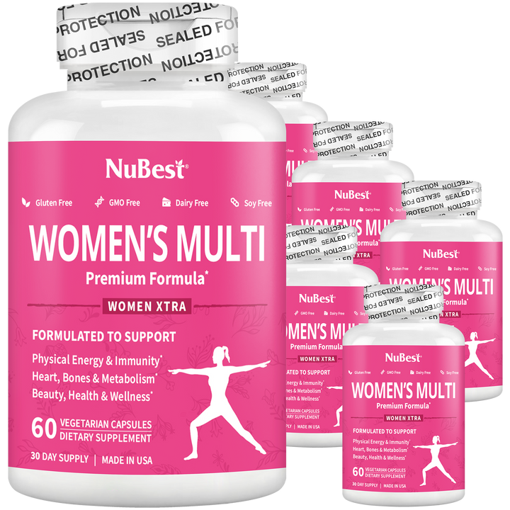 Women's Multi, Women Xtra, Immunity, Energy & Beauty Formula, 60 Vegan Capsules - NuBest Nutrition®