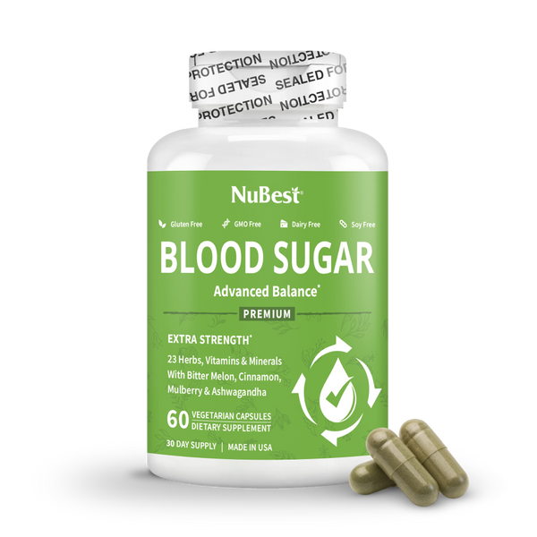 Blood Sugar - Advanced Glucose Metabolism Formula, Supports Healthy Blood Sugar Levels, Energy, Heart Health, Immunity & Beyond, 60 Vegan Capsules