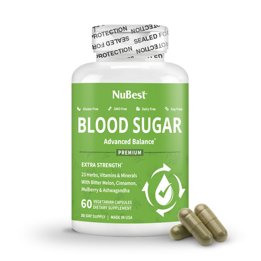 Blood Sugar - Advanced Glucose Metabolism Formula, Supports Healthy Blood Sugar Levels, Energy, Heart Health, Immunity & Beyond, 60 Vegan Capsules
