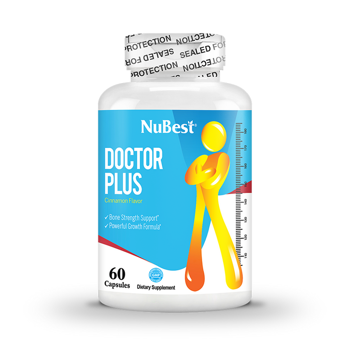 Doctor Plus - Powerful Growth Formula - Support Bone Strength & Overall Health with Calcium, Collagen, Vitamins and Essential Nutrients