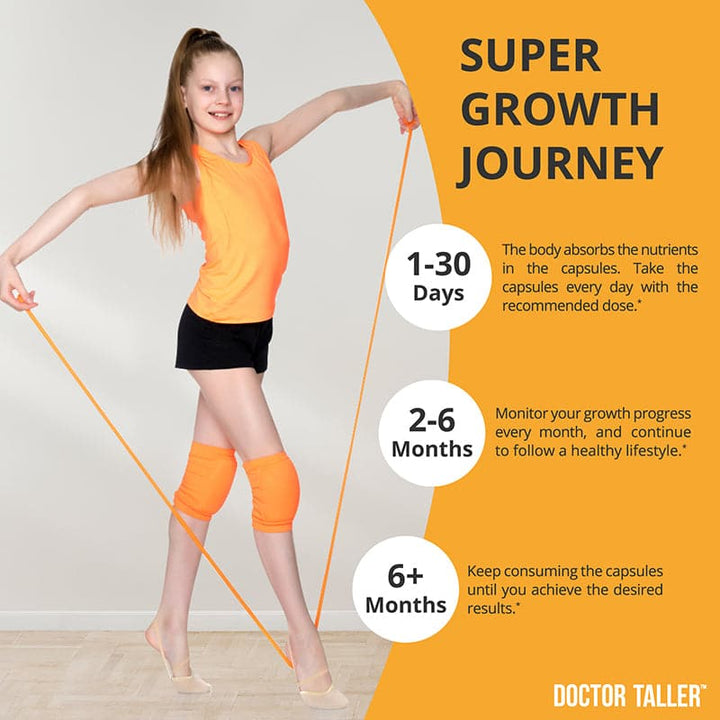 Doctor Taller, For Children (8+) & Teens, 60 Vegan Capsules - NuBest Nutrition®