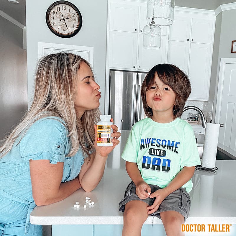Doctor Taller Kids, Multivitamins for Ages 2-9, Grape Flavor, 90 Vegan Chewable Tablets
