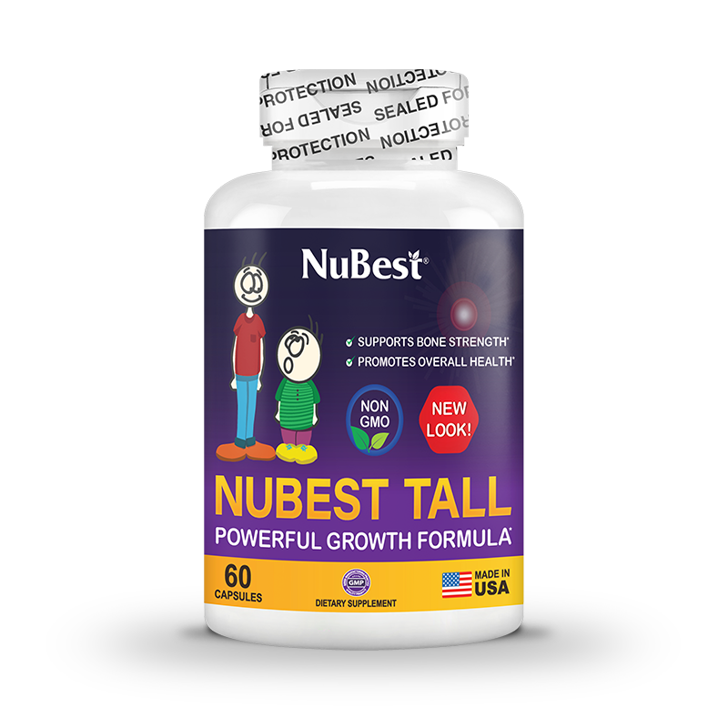 NuBest Tall, Powerful Growth Formula, For Children (5+) and Teens Who Don't Drink Milk Daily, 60 Capsules
