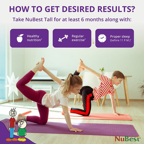 NuBest Tall, For Children (5+) & Teens Who Don't Drink Milk Daily, 60 Capsules