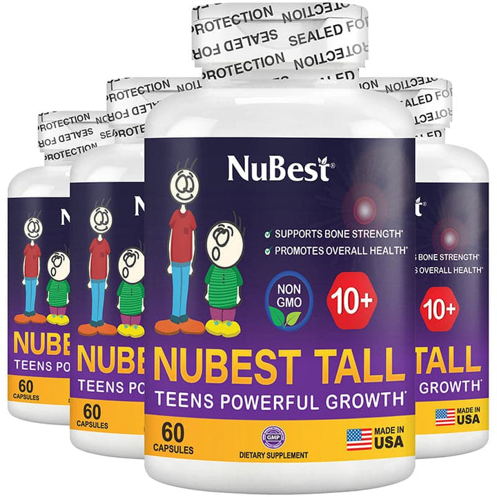Fruugo - NuBest Tall 10+, For Children (10+) & Teens Who Drink Milk Daily, 60 Capsules - NuBest Nutrition®
