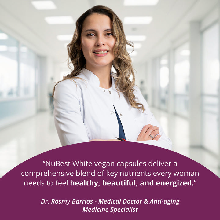 NuBest White, Skin Brightening Formula, 60 Vegan Capsules - NuBest Nutrition®