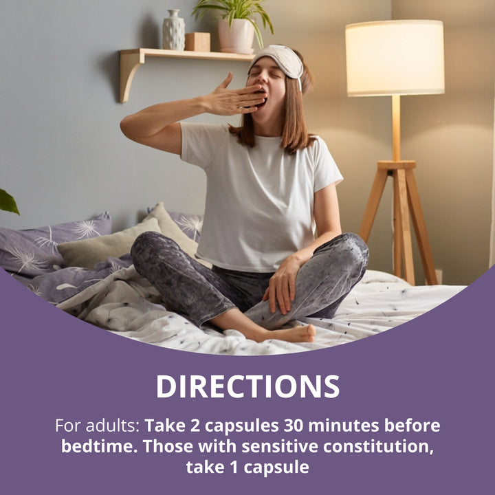 Sleep Xtra, Natural Non-Habit Forming Sleep Aid for Teens & Adults, 60 Vegan Capsules - NuBest Nutrition®